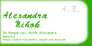 alexandra mihok business card