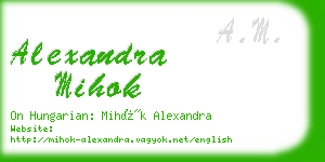 alexandra mihok business card